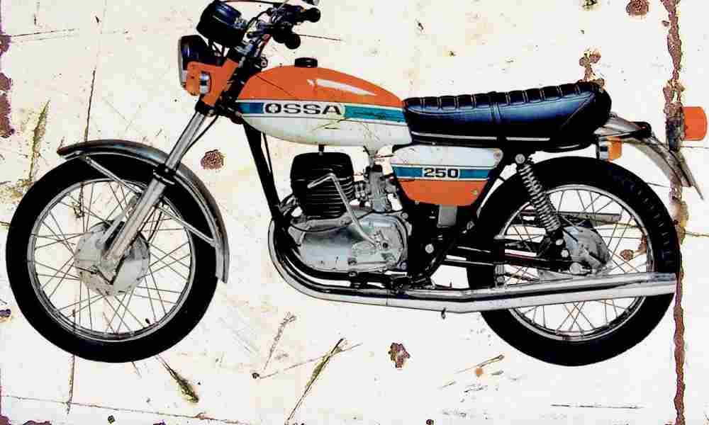 Ossa 250T 1975 Aged Vintage A4 Photo Print