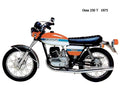 Ossa 250T 1975 motorbike A4 Photo Print