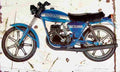Ossa 250TE 1983 Aged Vintage A4 Photo Print