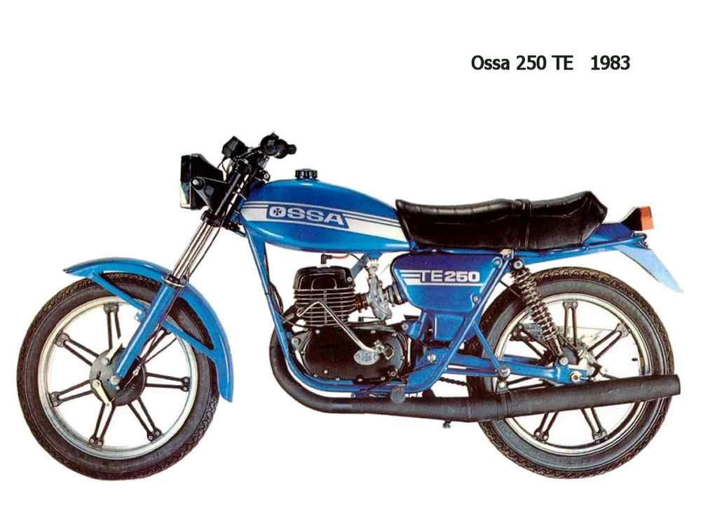Ossa 250TE 1983 motorbike A4 Photo Print