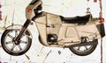 Ossa 250Urbe 1982 Aged Vintage A4 Photo Print