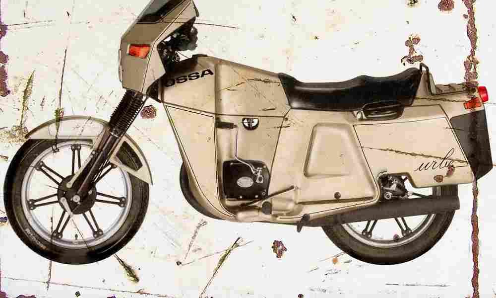 Ossa 250Urbe 1982 Aged Vintage A4 Photo Print