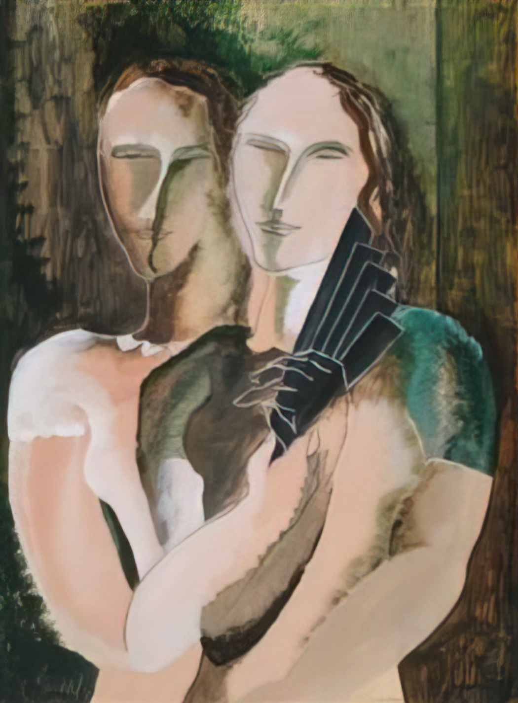 Ossip Zadkine couple to the range Art A4 Photo Print