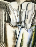 Ossip Zadkine three men Art A4 Photo Print