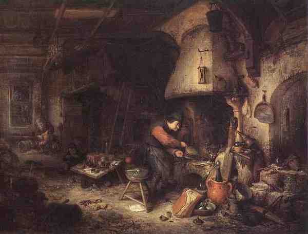 Ostade Adriaen Jansz Van Alchemist A4 Photo Print