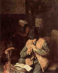 Ostade Adriaen Jansz Van Flute Player A4 Photo Print