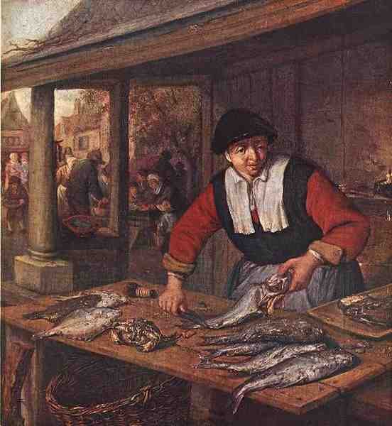 Ostade Adriaen Jansz Van The Fishwife A4 Photo Print