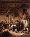 Ostade Adriaen Jansz Van The School Master A4 Photo Print