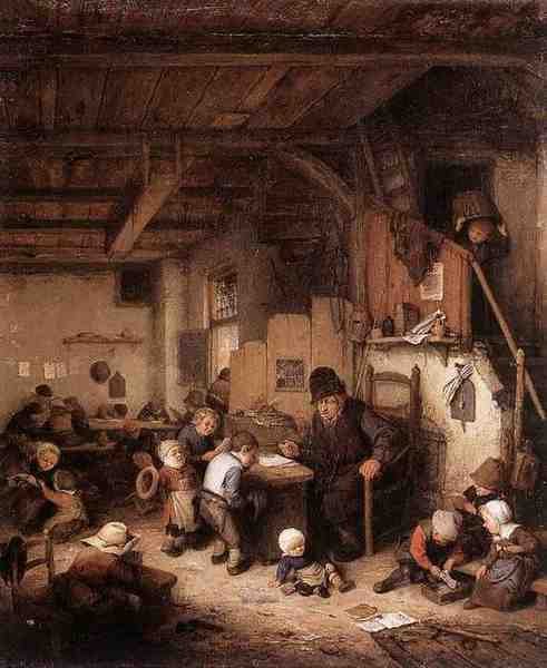 Ostade Adriaen Jansz Van The School Master A4 Photo Print