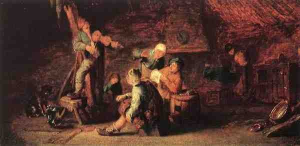 Ostade Adriaen Jansz Van Village Feast A4 Photo Print