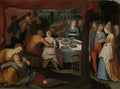 Otto van Veen a dinner in the forest Art A4 Photo Print
