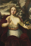 Otto van Veen a lady bitten by a parrot Art A4 Photo Print