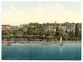 Ouchy Hotel Beaurivage Geneva Lake Vintage A4 Photo Print