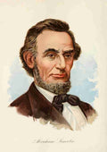 Our Country 1891 Abraham Lincoln A4 Photo Print