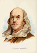 Our Country 1891 Benjamin Franklin A4 Photo Print
