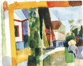 Our Garden On The Lake Iv August Macke Expressionism A4 Photo Print
