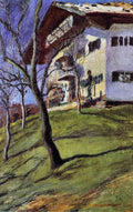 Our House In Tegern Sea August Macke Expressionism A4 Photo Print