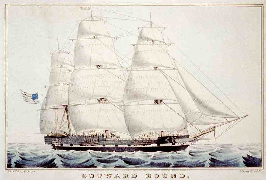 Outward Bound 2 Ship Vintage A4 Photo Print