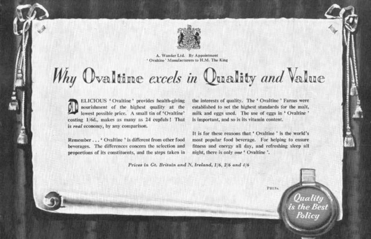 Oval Tine Quality Vintage Retro Advert Poster A4 Photo Print