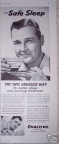 Ovalnine Safe Sleep Vintage Retro Advert Ads A4 Photo Print