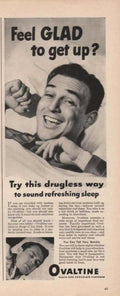 Ovalnine Sleep Glad Vintage Retro Advert Ads A4 Photo Print