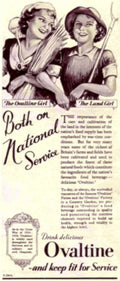Ovalting Girls Wheat World War 2 ii 1 Vintage Retro Advert