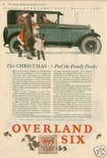 Overland Six Family Vintage Retro Advert Ads A4 Photo Print