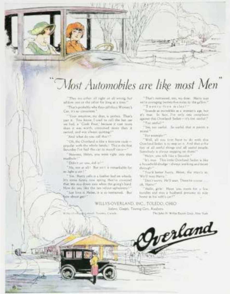 Overland Six Roadside Vintage Retro Advert Ads A4 Photo Print