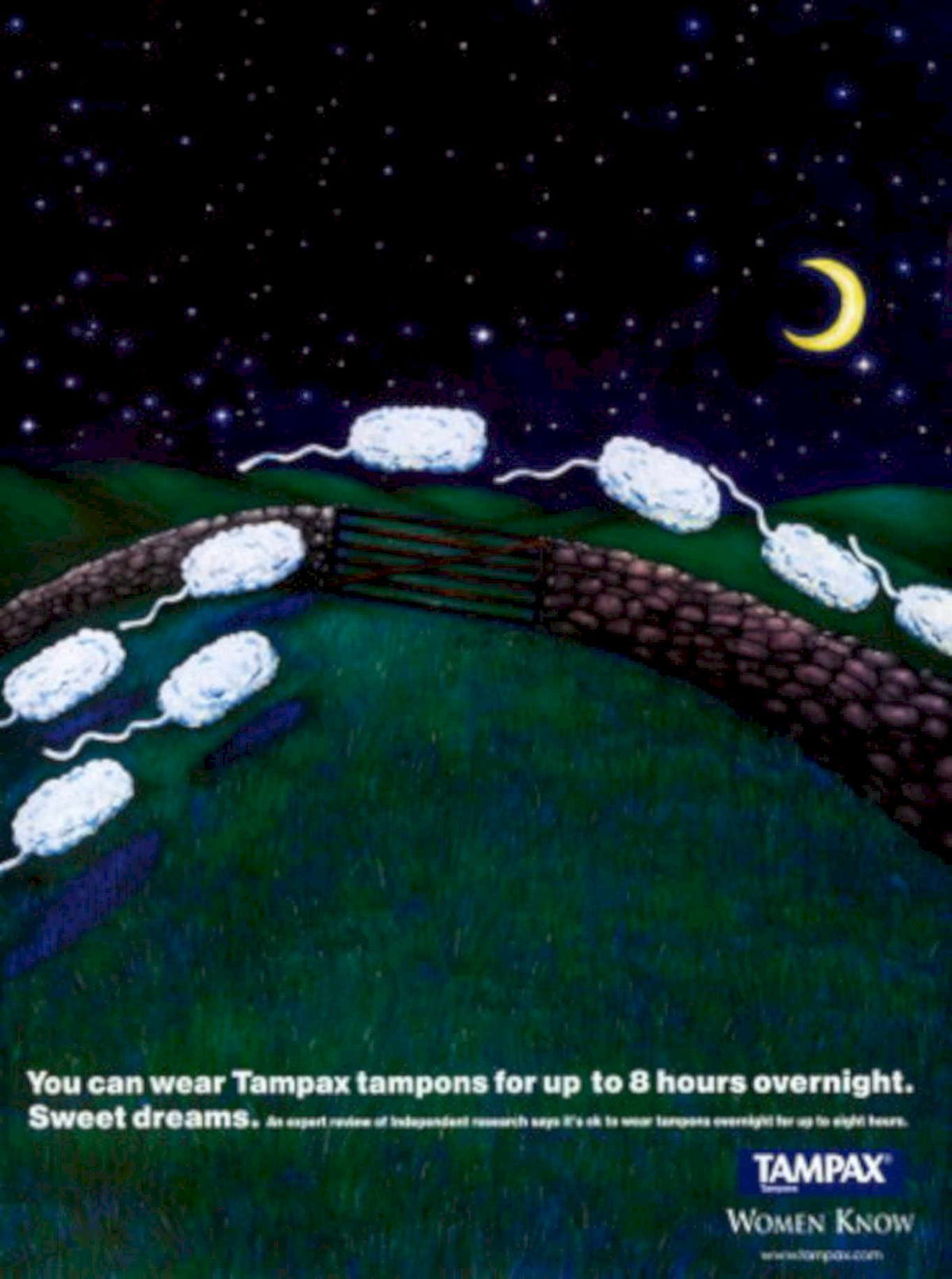 Overnight Sheep Dreams 1990s Vintage Retro Advert