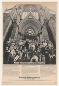 Overseas Jet People Vintage Retro Advert Ads A4 Photo Print