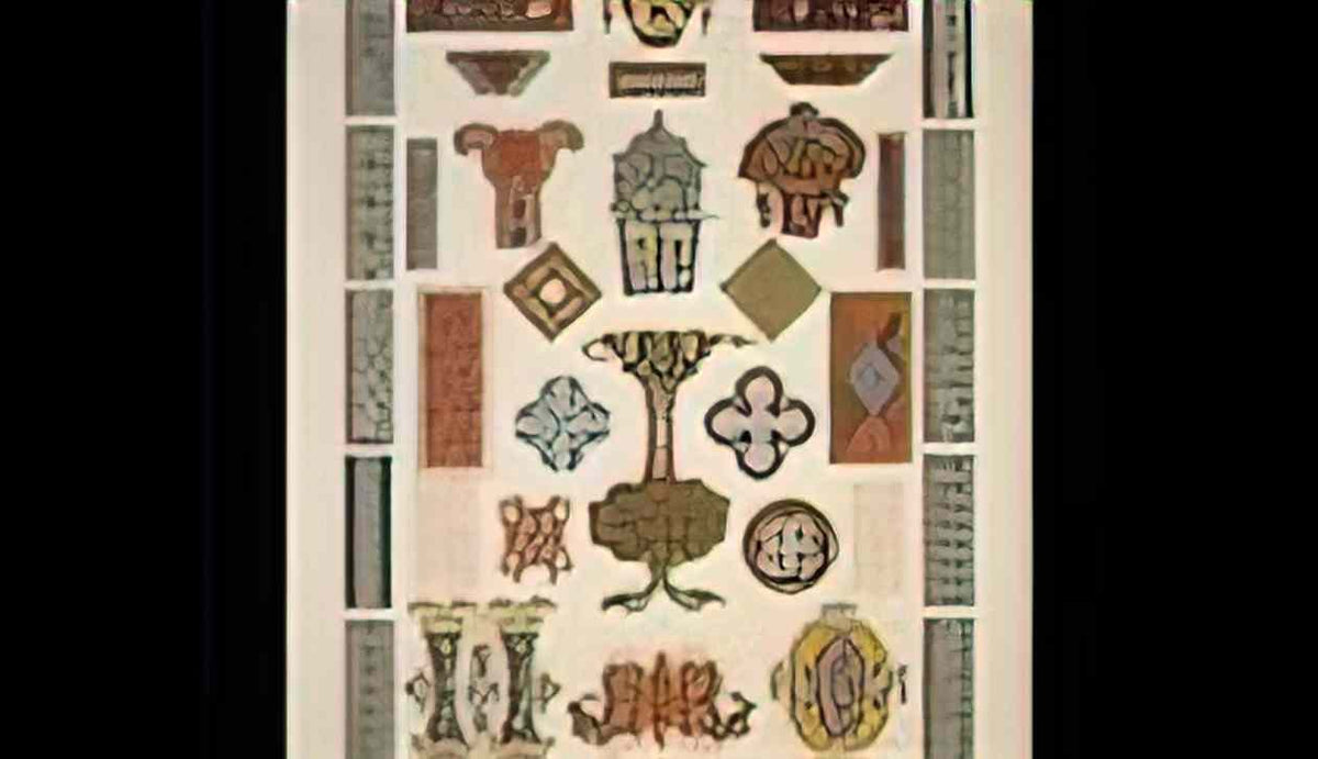 Owen Jones celtic ornament no 2 interlaced styles Art A4 Photo Print