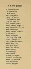 Oxenham John 1852 1941 The Fiery Cross 1918 A Little Prayer A4 Photo Print