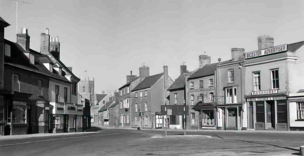 Oxfordshire Bicester Square in 1949 Vintage A4 Photo Print