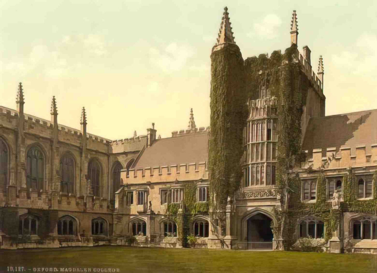 Oxfordshire Oxford Magdalen College II Vintage A4 Photo Print