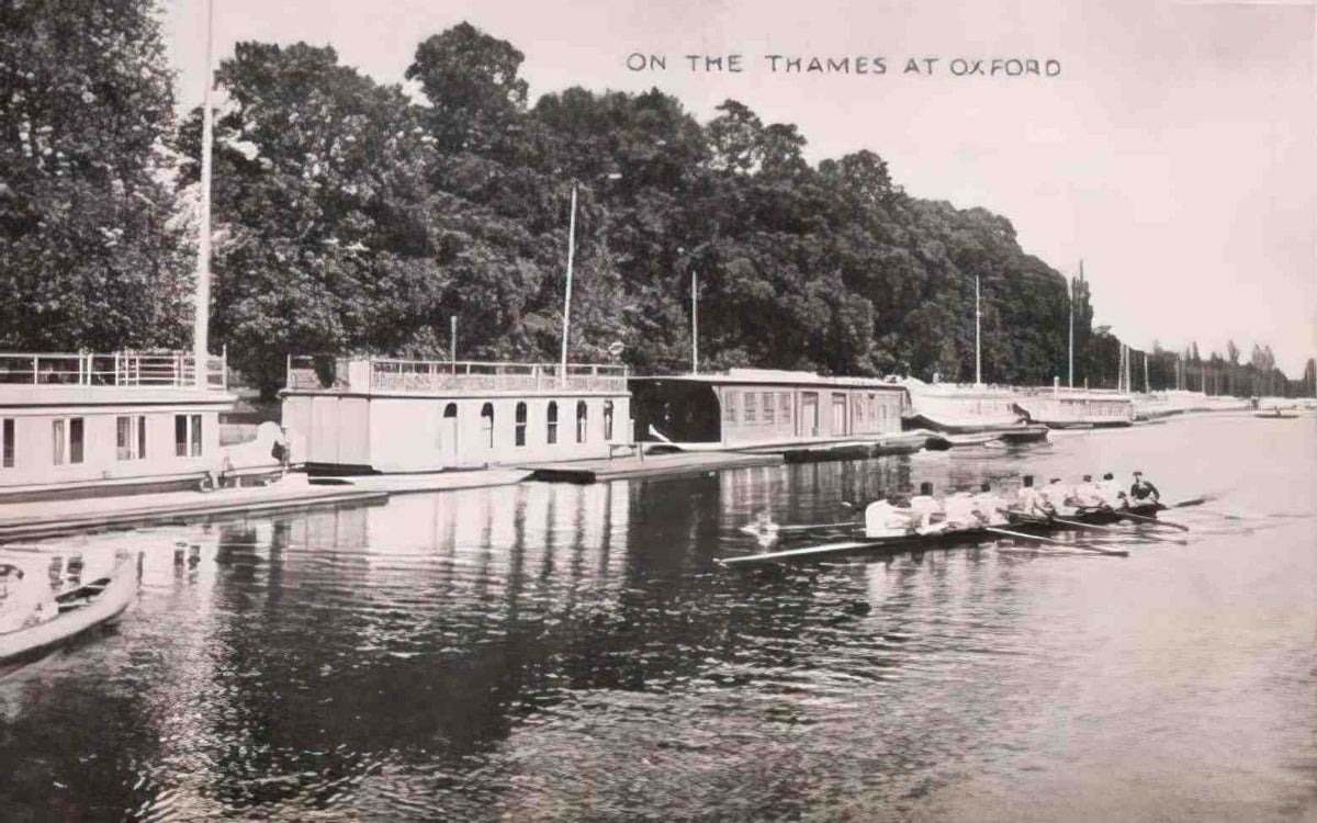 Oxfordshire Oxford Rowing on the Thames Vintage A4 Photo Print