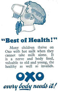 Oxo 1930S Vintage Advert A4 Photo Print