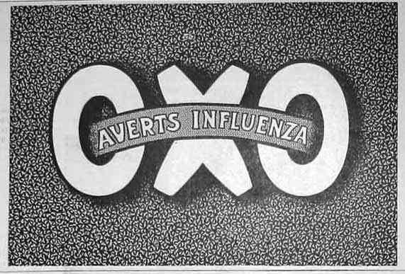 Oxo Averts Flu advert A4 Photo Print