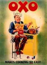 Oxo Chef 283 Vintage Advert A4 Photo Print