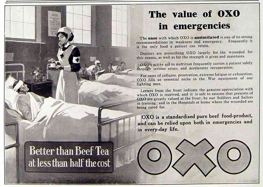 Oxo In Emergency War advert A4 Photo Print