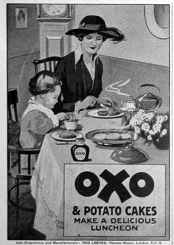 Oxo Patato Cakes Vintage Advert A4 Photo Print