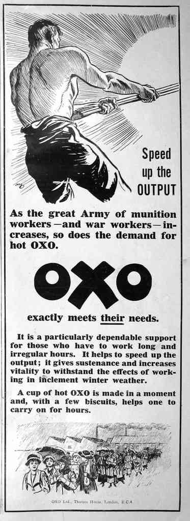 Oxo Speed Up Vintage Advert A4 Photo Print