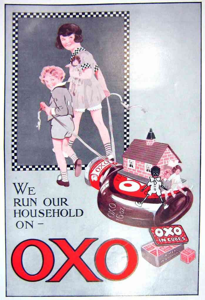 Oxo We Run Our House On advert A4 Photo Print