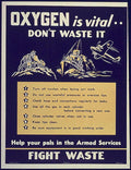 Oxygen Jet Waste Vintage Retro Advert Poster A4 Photo Print