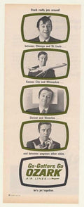 Ozark Jets Around Vintage Retro Advert Ads A4 Photo Print