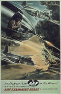 P38 Lightning Team Vintage Retro Advert Poster A4 Photo Print