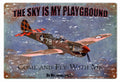 P51d Mustang Sky Vintage Retro Advert Ads A4 Photo Print