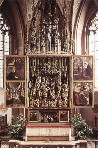 PACHER Michael St Wolfgang Altarpiece  A4 Photo Print