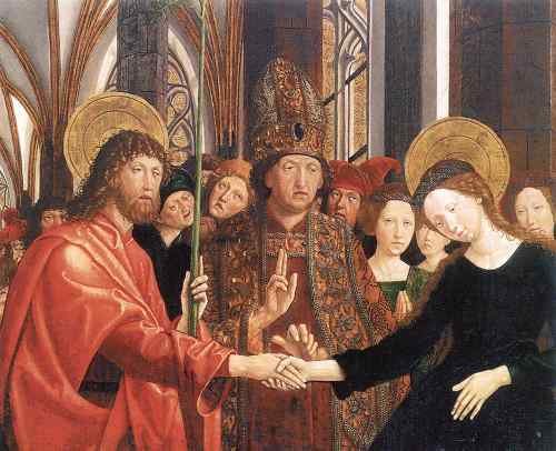 PACHER Michael The Engagement Of Virgin  A4 Photo Print