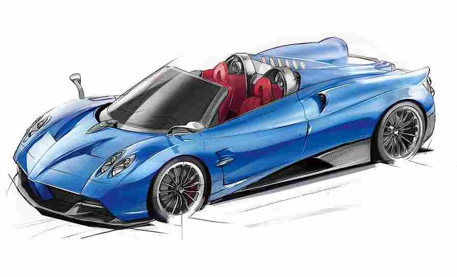 PAGANI Huayra Roadster 6252 15 Car A4 Photo Print