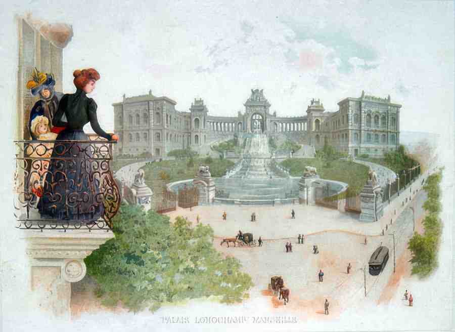 PALAIS LONGCHAMP MARSEILLE Vintage Advert A4 Photo Print